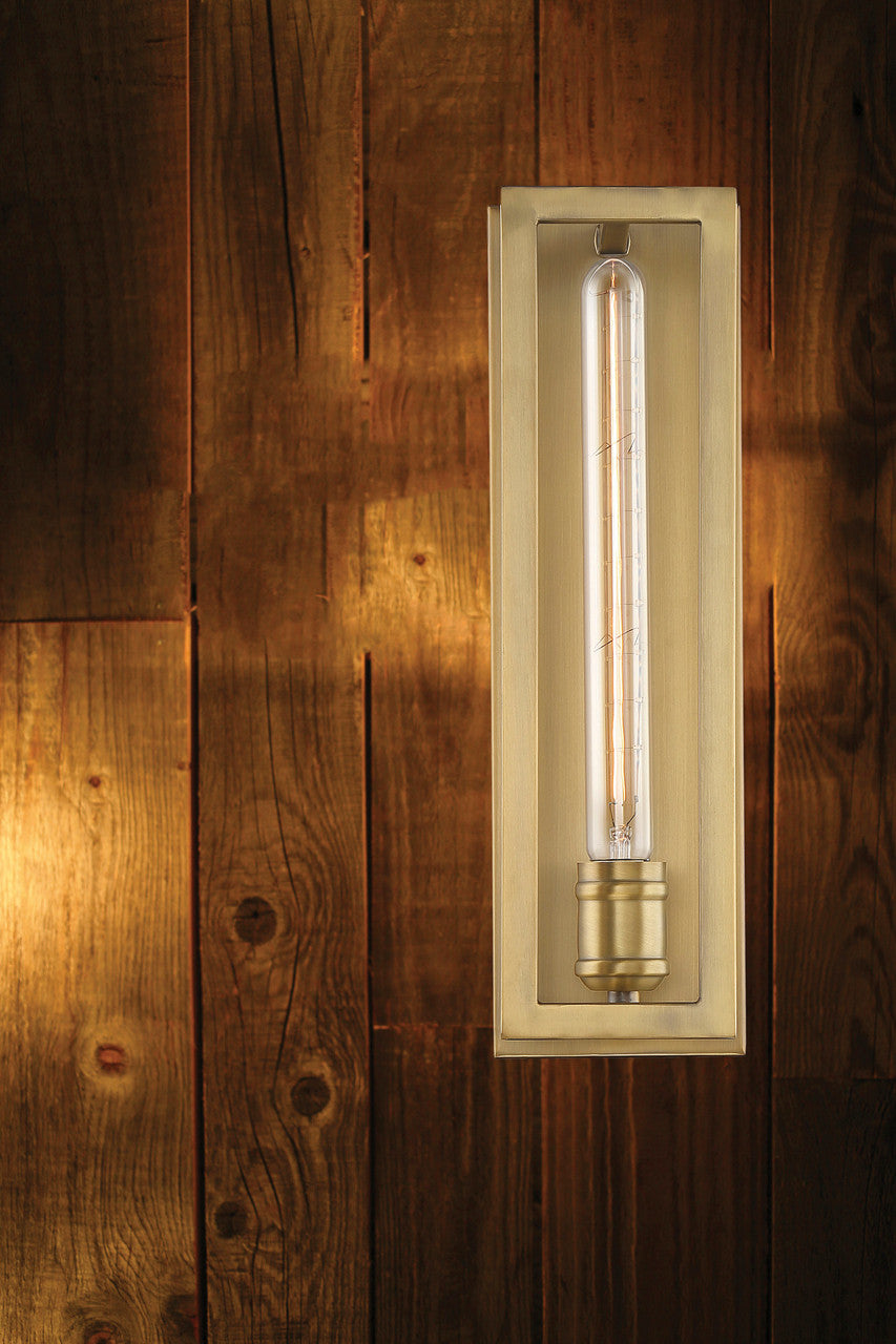 Clifton Wall Sconce, 1-Light, Warm Brass, 15.25"H, Savoy House (9-900-1-322 1N1XZ)