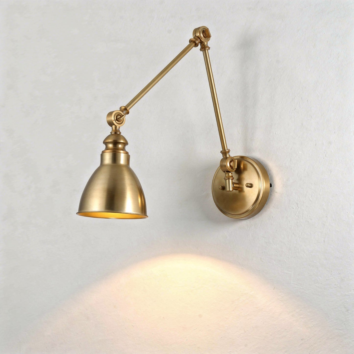 Dakota 1-Light Adjustable Wall Sconce in English Bronze