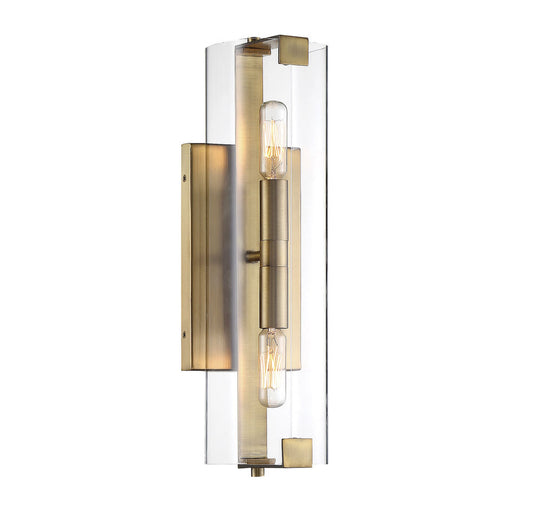 Savoy House Winfield 2-Light Wall Sconce Warm Brass