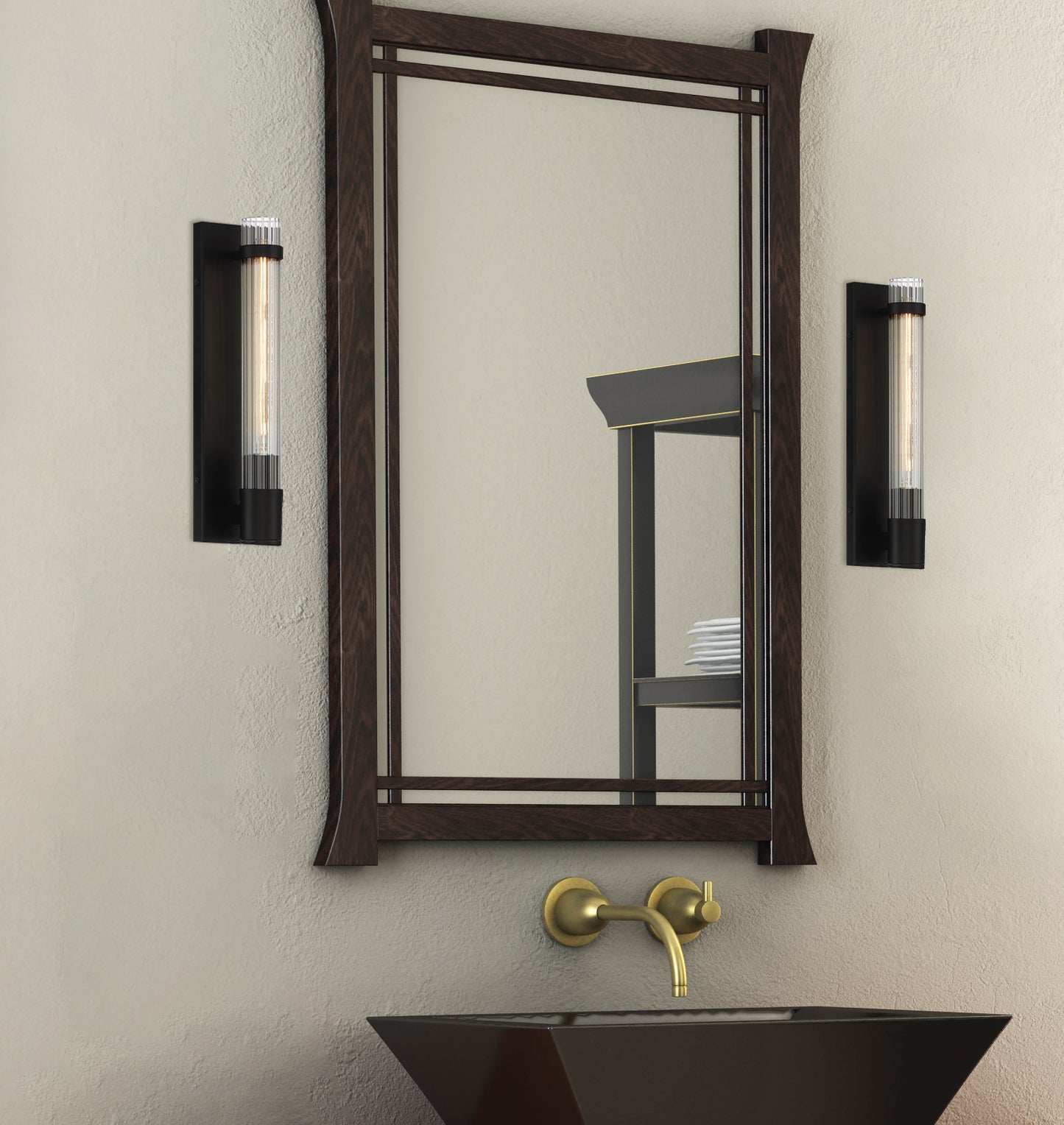 Willmar 1-Light Wall Sconce in Matte Black