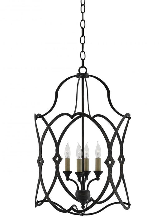 Charisma Small Black Lantern, Currey and Company (9000-0024 KFWH)