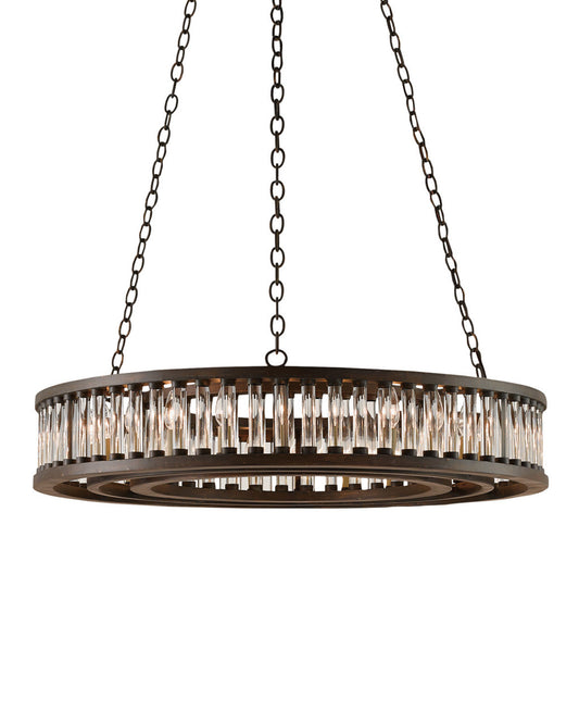 Elixir Bronze Chandelier Currey and Company 9000-0045
