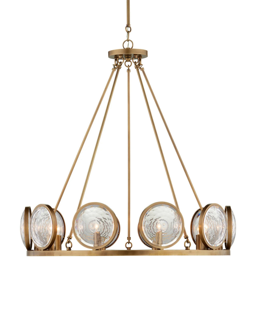 MarjieScope Brass Chandelier, Currey and Company (9000-0119 KJTW)