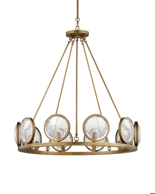 MarjieScope Brass Chandelier, Currey and Company (9000-0119 KJTW)
