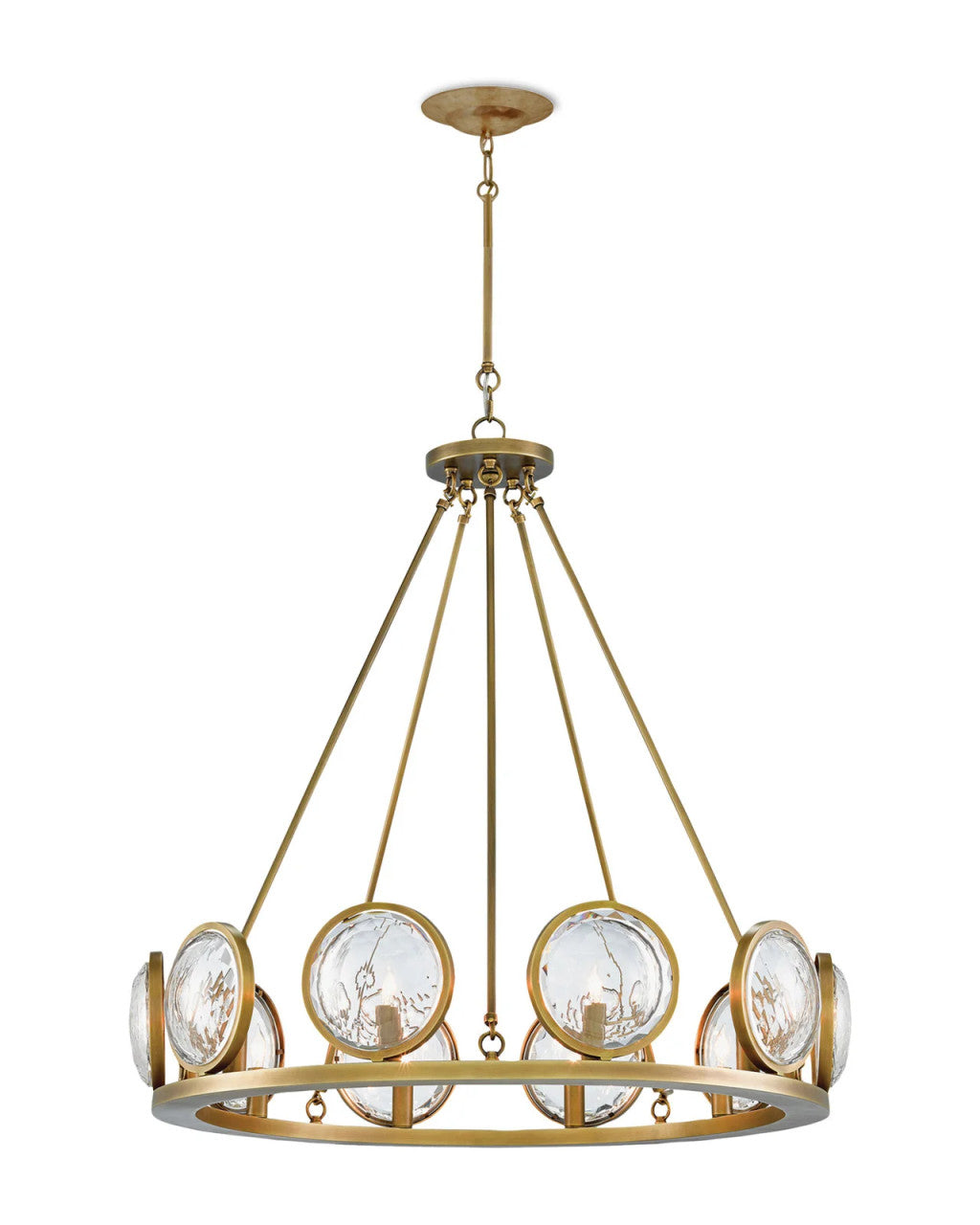 MarjieScope Brass Chandelier, Currey and Company (9000-0119 KJTW)