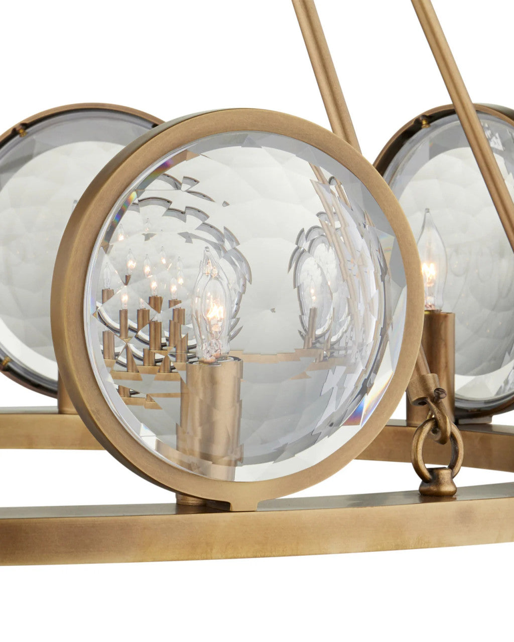 MarjieScope Brass Chandelier, Currey and Company (9000-0119 KJTW)