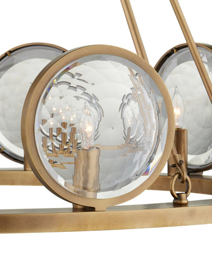 MarjieScope Brass Chandelier, Currey and Company (9000-0119 KJTW)