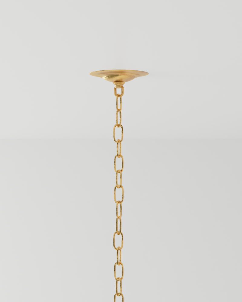 Agave Americana Chandelier, 7-Light, Gold, 42"W, Currey and Company (9000-0157 KJV1)