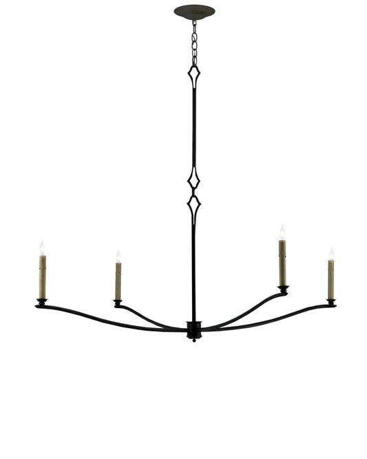 Knole Black Chandelier, Currey and Company (9000-0176 KLRR)