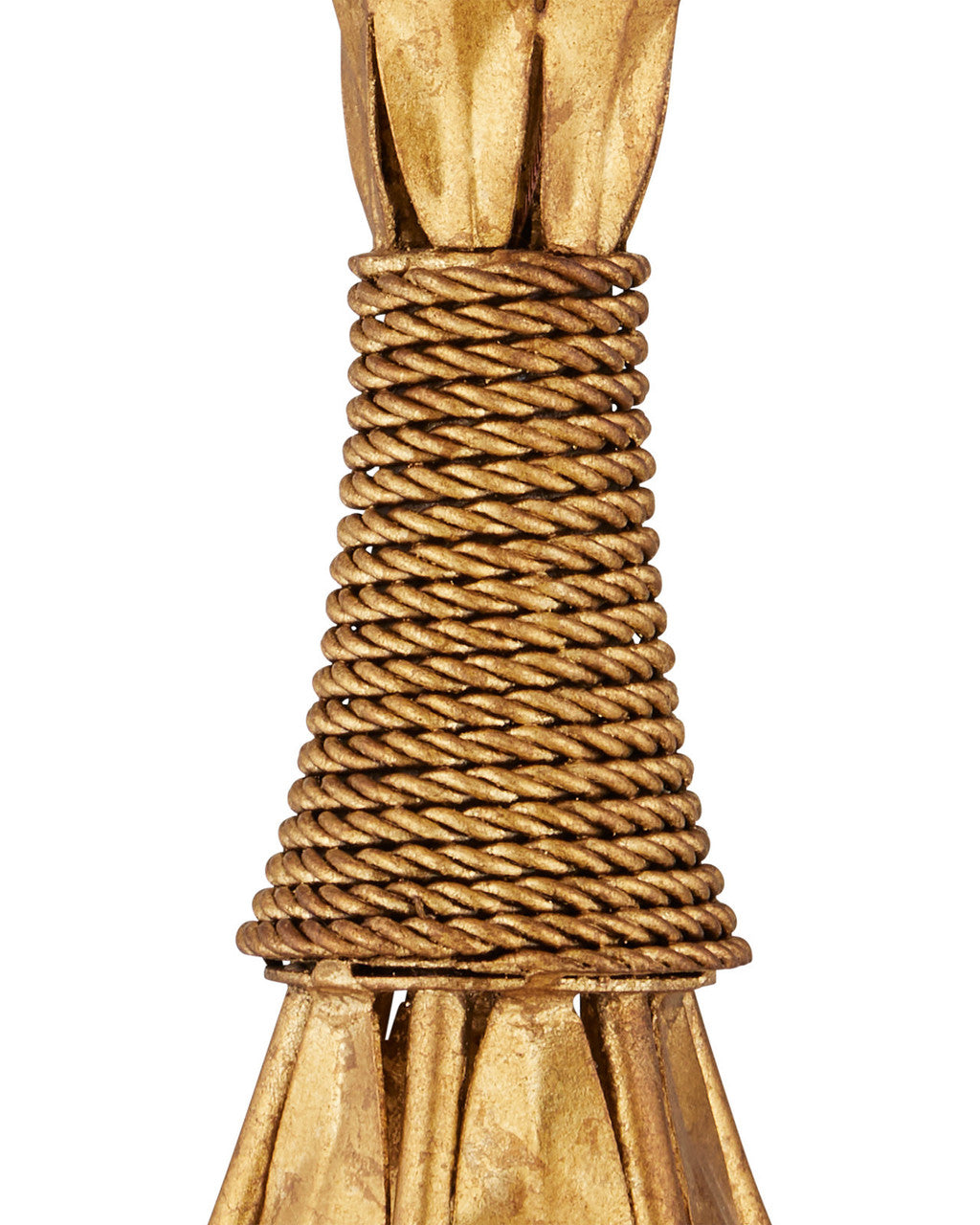 Bette Chandelier, 3-Light, Grecian Gold Leaf, 33"W, Currey and Company 9000-0186