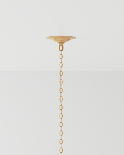Bette Chandelier, 3-Light, Grecian Gold Leaf, 33"W, Currey and Company (9000-0186 KLT2)
