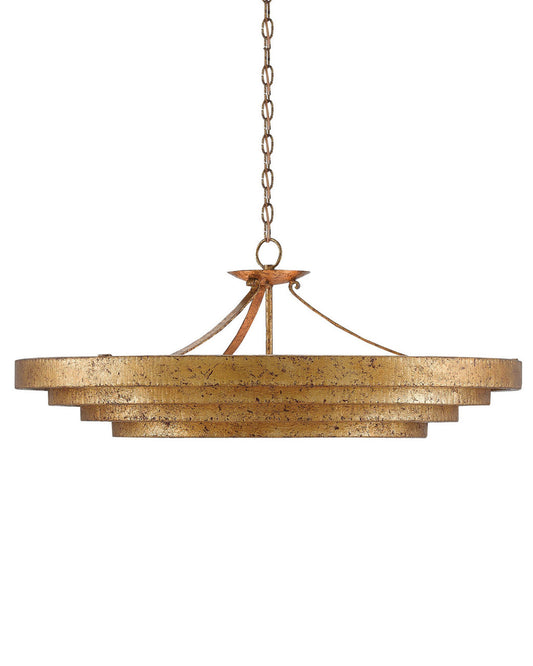 Belle Gold Chandelier Currey and Company 9000-0187