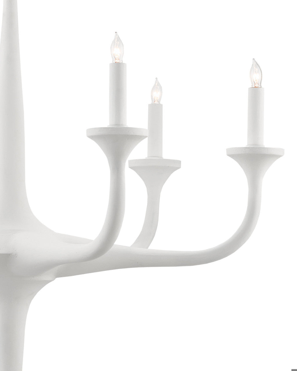 Albion White Chandelier, Currey and Company 9000-0255