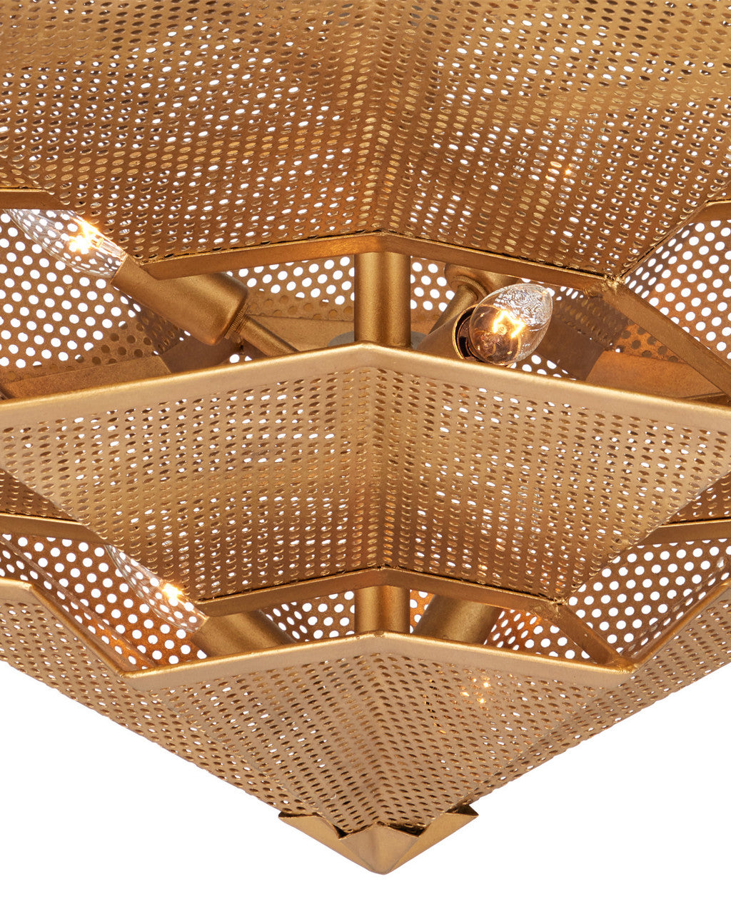 Hanway Gold Chandelier Currey and Company 9000-0359