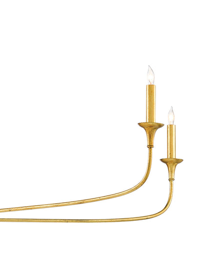 Nottaway Large Gold Chandelier Currey and Company 9000-0370