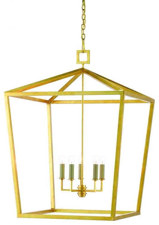 Denison Grande Gold Lantern Currey and Company 9000-0404
