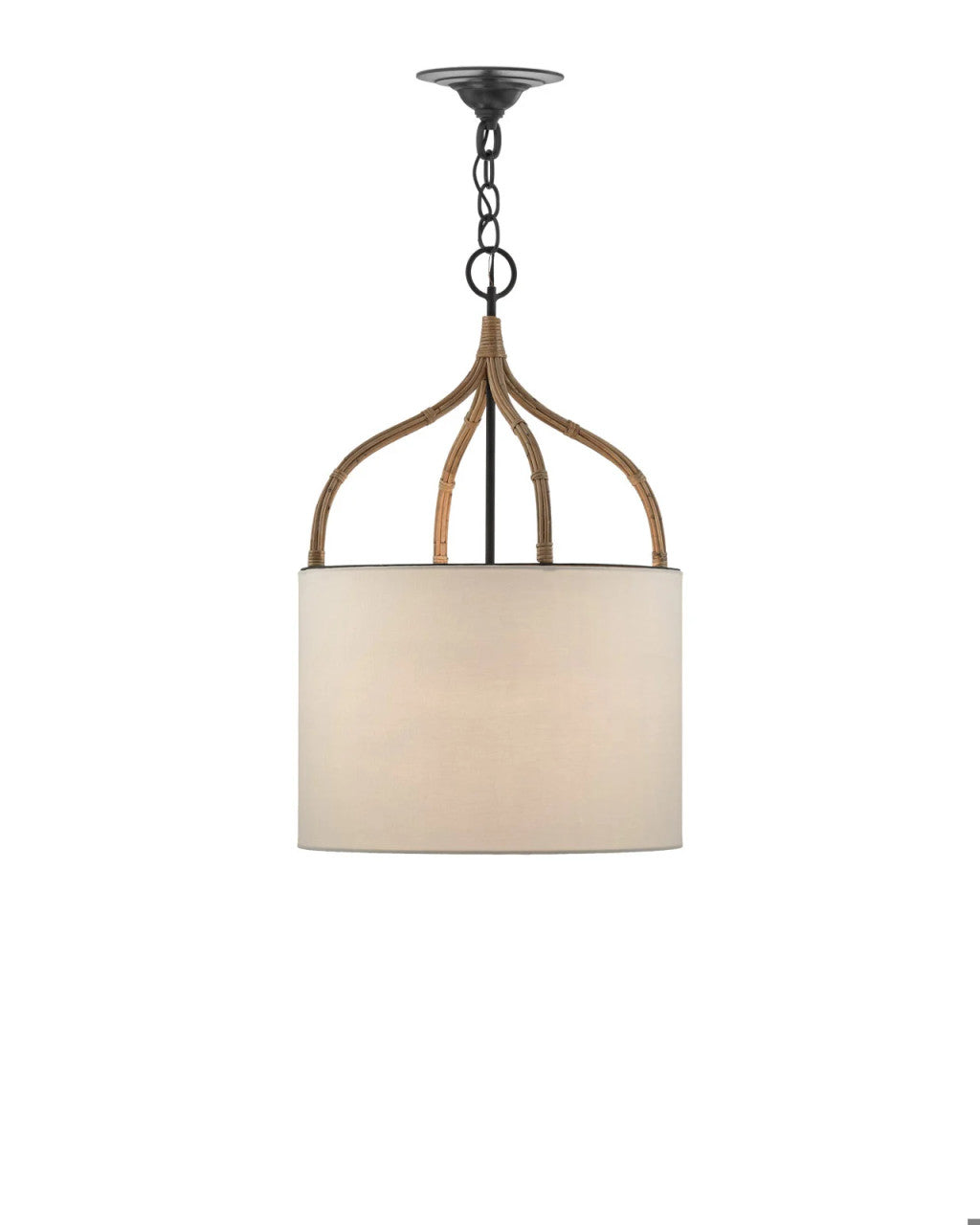 Currey and Company Dunning Pendant Blacksmith, Natural