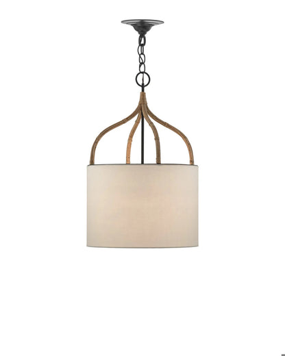 Currey and Company Dunning Pendant Blacksmith, Natural