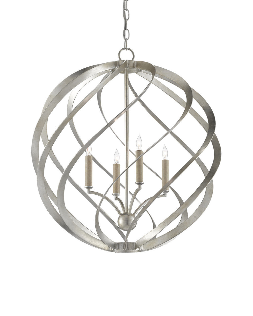 Roussel Silver Orb Chandelier Currey and Company 9000-0507