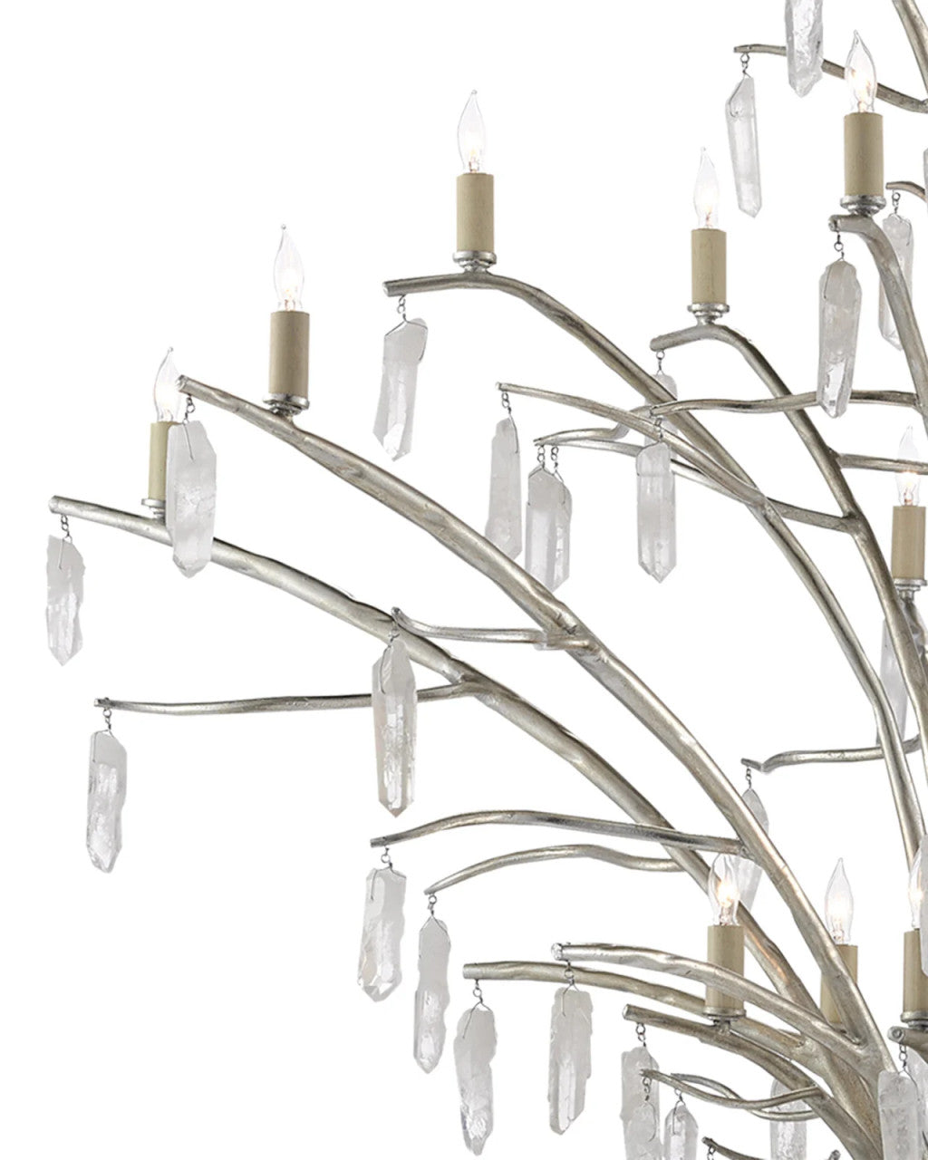 Raux Silver Chandelier, Currey and Company 9000-0508