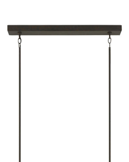 Middleton Rectangular Bronze Chandelier Currey and Company 9000-0525