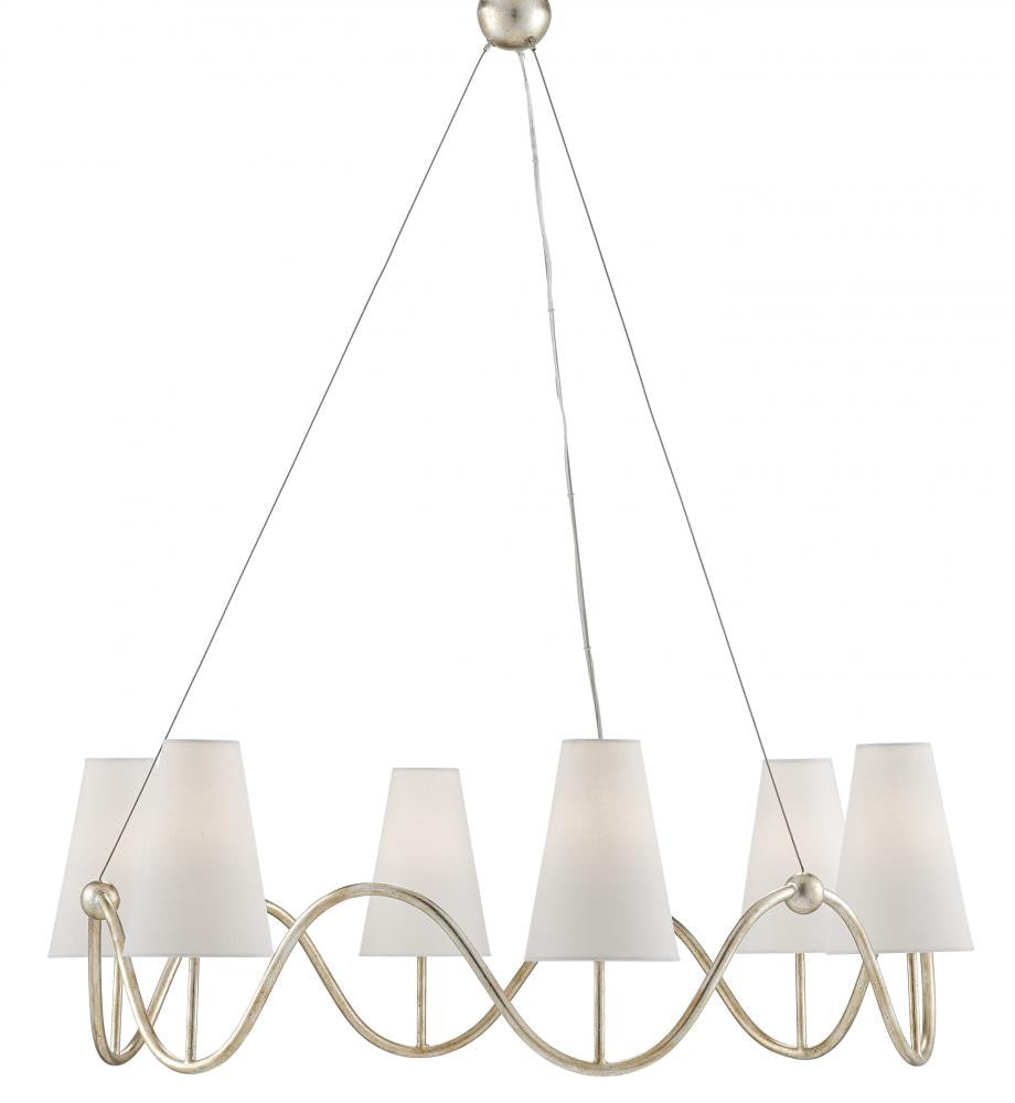 Kadir Silver Chandelier Currey and Company 9000-0526