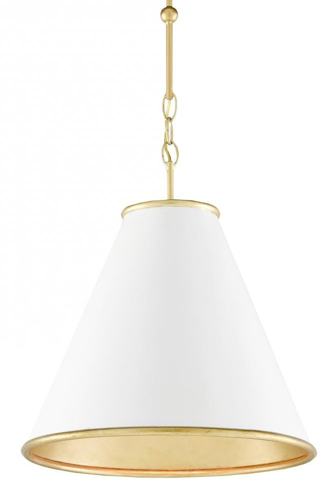 Pierrepont Small White Pendant Currey and Company 9000-0536
