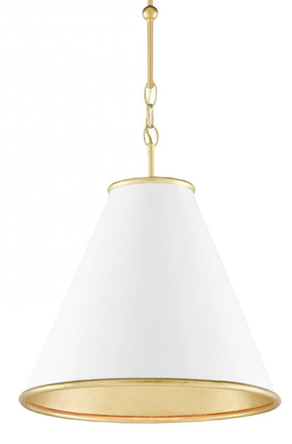 Pierrepont Small White Pendant Currey and Company 9000-0536