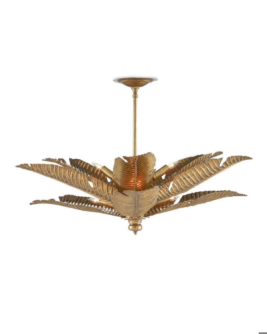 Tropical Gold Semi-Flush Mount Currey and Company 9000-0544