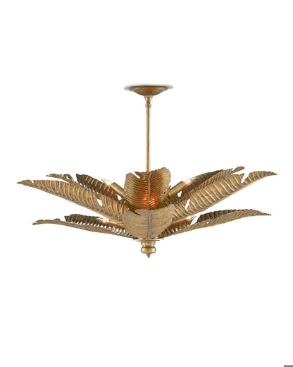 Tropical Gold Semi-Flush Mount Currey and Company 9000-0544