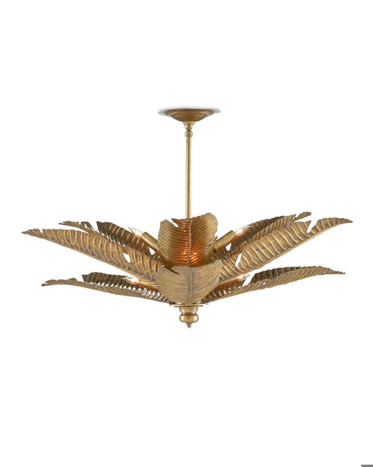 Tropical Gold Semi-Flush Mount Currey and Company 9000-0544