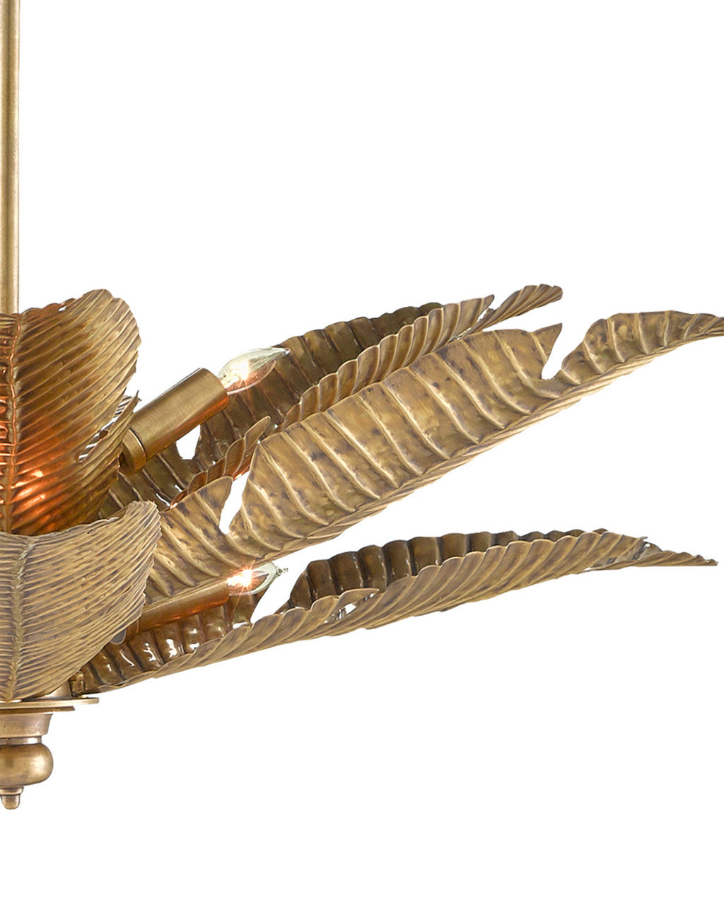 Tropical Gold Semi-Flush Mount Currey and Company 9000-0544