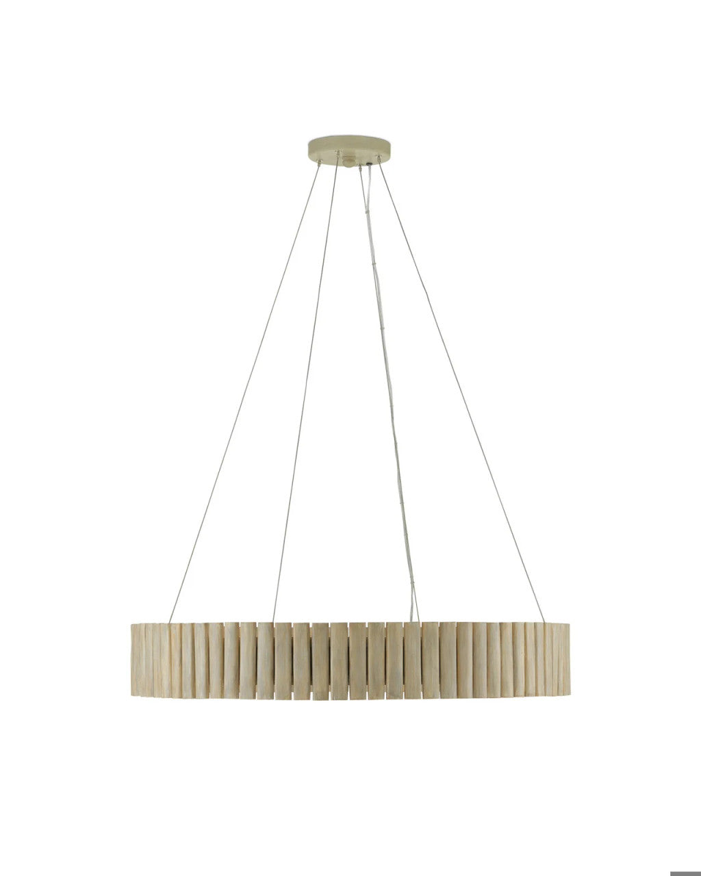 Tetterby Chandelier, 1-Light, Light Taupe, Smokewood, 31"W, Currey and Company (9000-0646 RP3H)