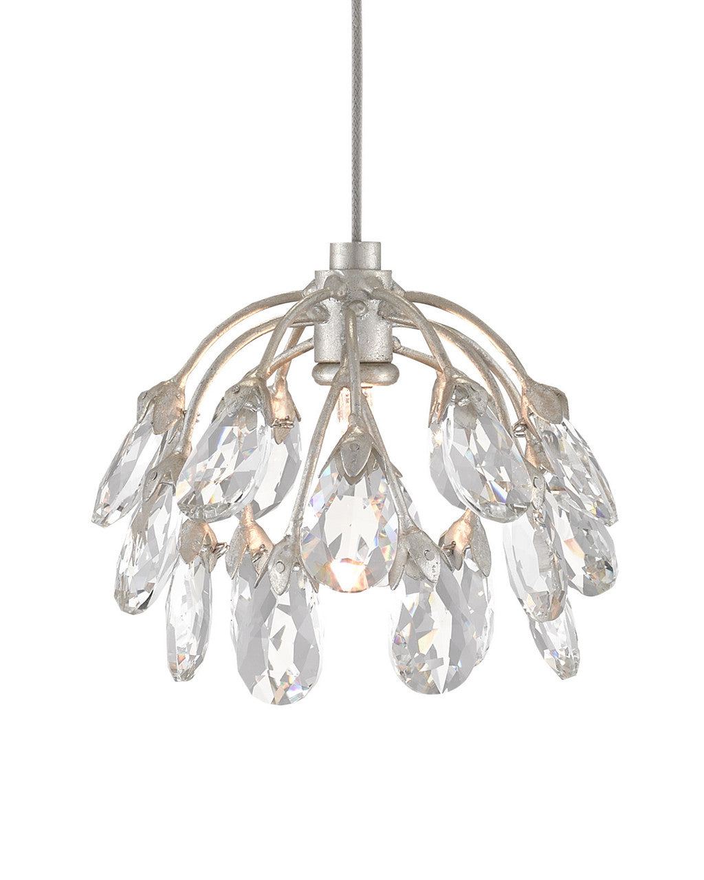 Crystal Bud 30-Light Linear Multi-Drop Pendant Currey and Company 9000-0672