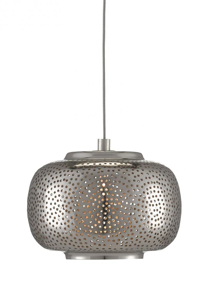 Currey and Company Pepper 1-Light Round Multi-Drop Pendant Nickel