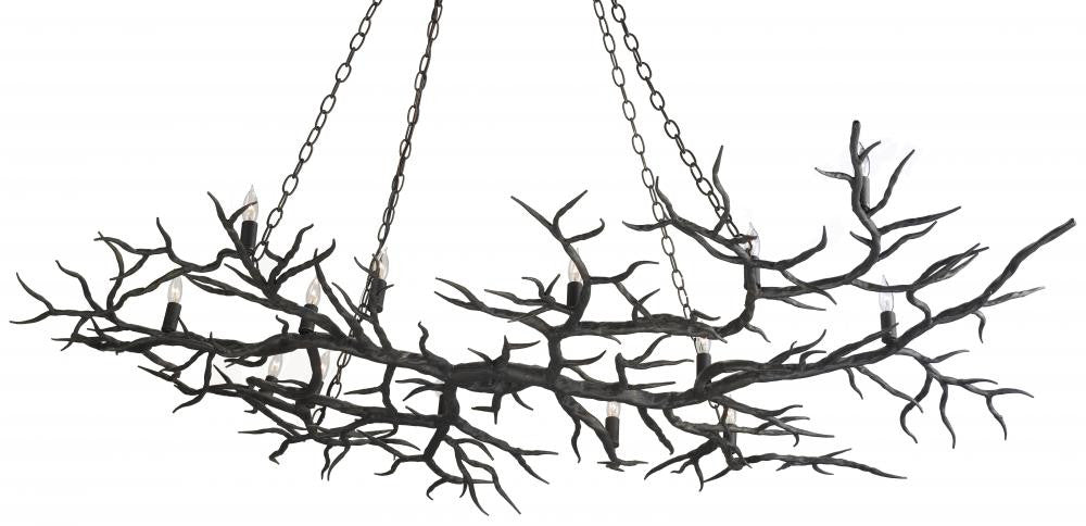 Rainforest Bronze Chandelier, Currey and Company (9007 97Z7)