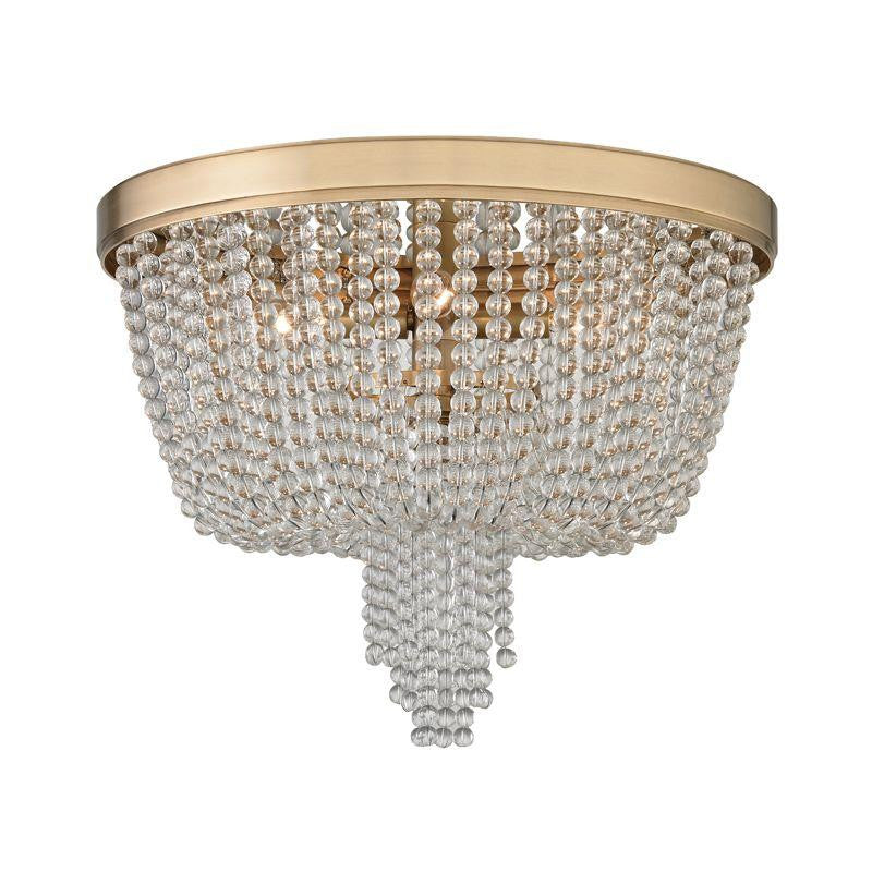 Hudson Valley Royalton Flush Mount Antique Brass
