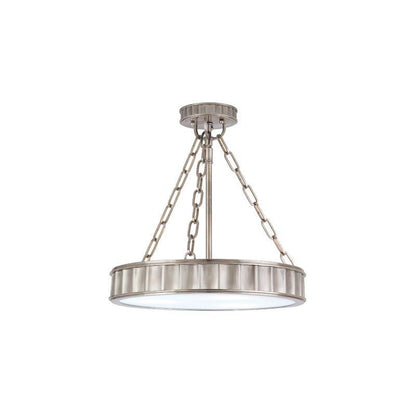Hudson Valley Middlebury Semi-Flush Mount Historic Nickel