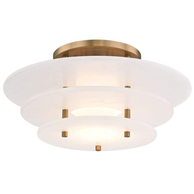 Hudson Valley Gatsby Flush Mount Antique Brass