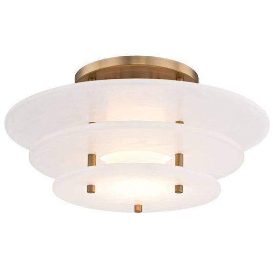 Hudson Valley Gatsby Flush Mount Antique Brass