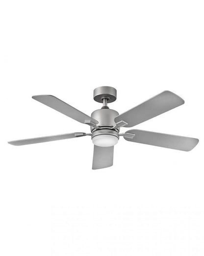 Hinkley Afton Ceiling Fan 5-Blade Steel, Satin Steel