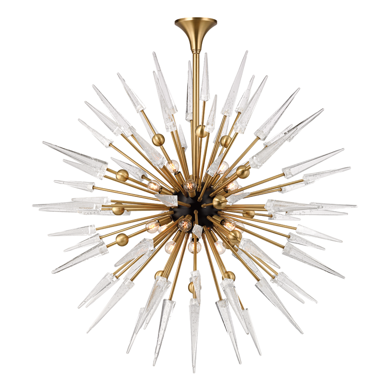 Hudson Valley Sparta Chandelier Aged Brass