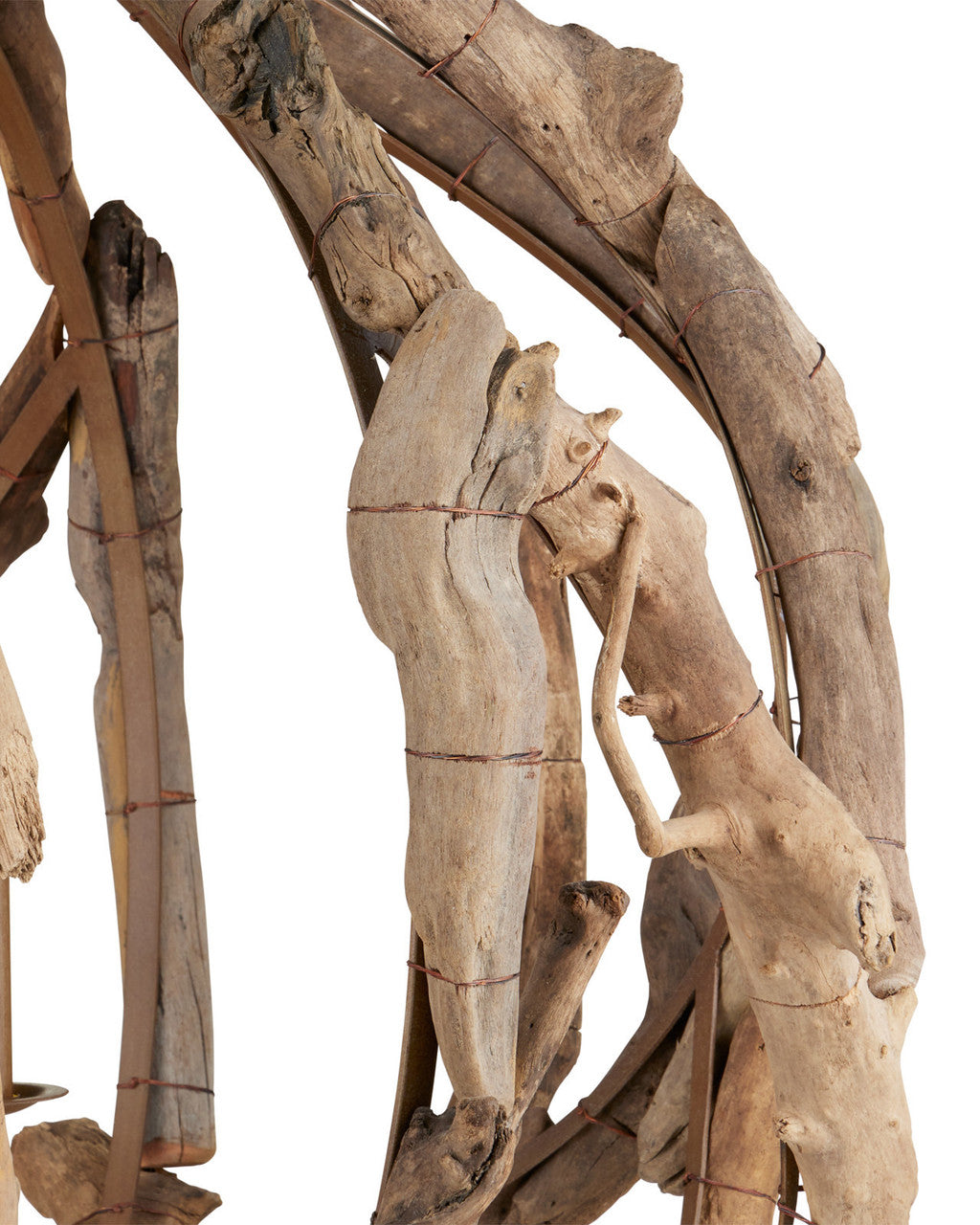 Driftwood Orb Chandelier Currey and Company 9078