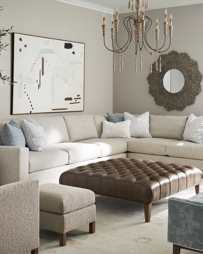 Hannah Large Chandelier, 12-Light, Stockholm White, Rust, 53"W, Currey and Company (9117 9CWK)