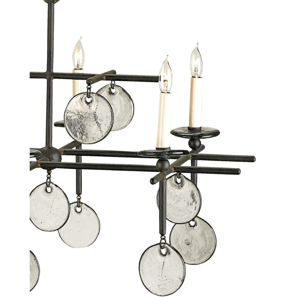 Sethos Black Rectangular Chandelier