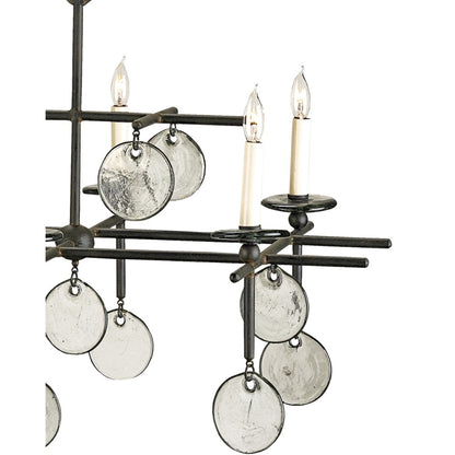 Sethos Black Rectangular Chandelier