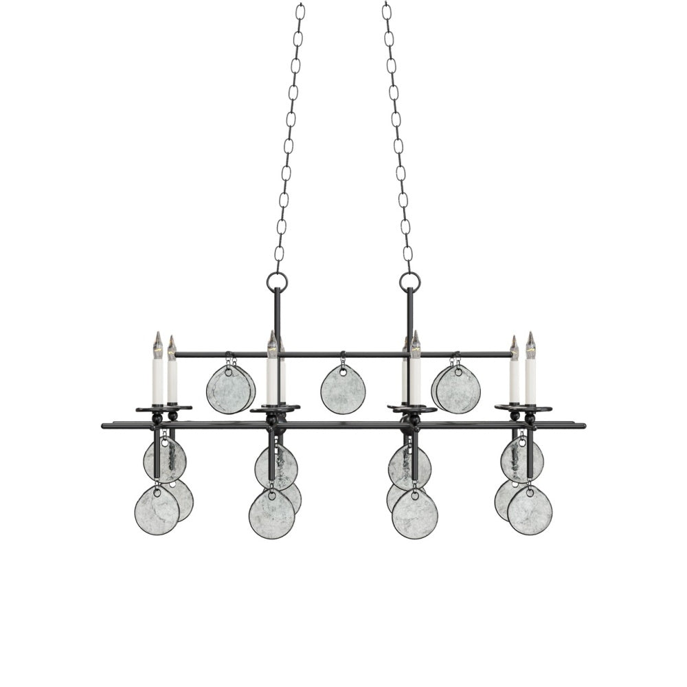 Sethos Black Rectangular Chandelier