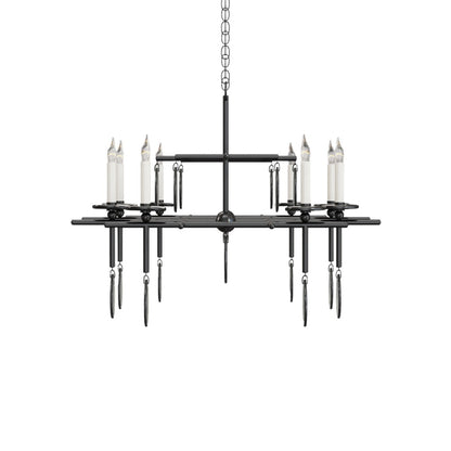 Sethos Black Rectangular Chandelier