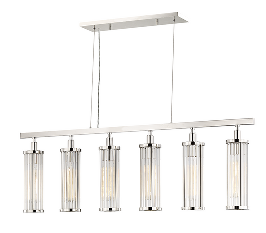 Hudson Valley Marley Linear Chandelier Polished Nickel