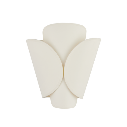 Hudson Valley Savoie Wall Sconce Aged Brass / Off White